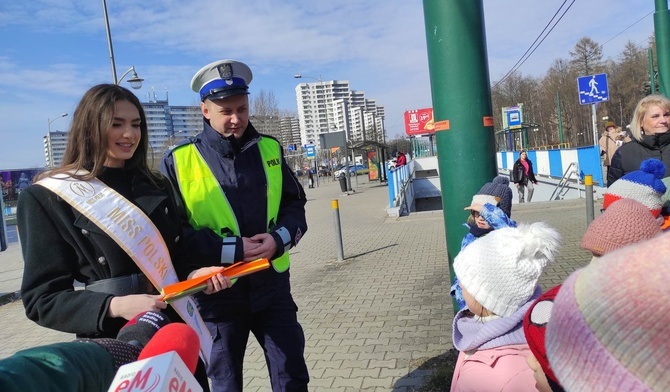 Śląskie. Policja i Miss Polski z 2019 roku we wspólnej akcji