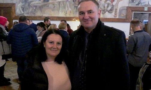 Małgorzata i Józef Juroszkowie - małżonkowie odpowiedzialni za Domowy Kościół w rejonie Trójwieś.