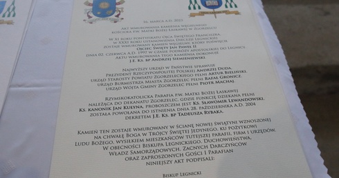 Kamień od św. Jana Pawła II