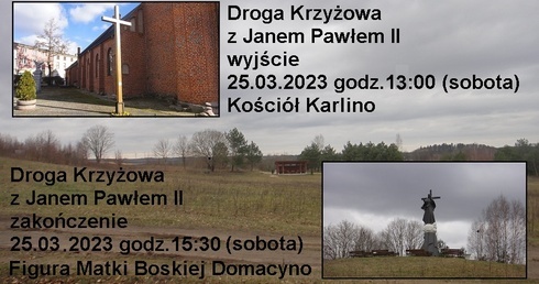 Droga Krzyżowa na domacyńskie wzgórze 