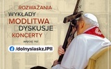 Grafika promująca inicjatywę Dolny Śląsk ze św. Janem Pawłem II.