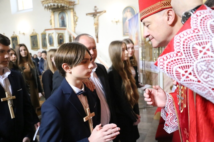 Bierzmowanie w Olszynach koło Wojnicza