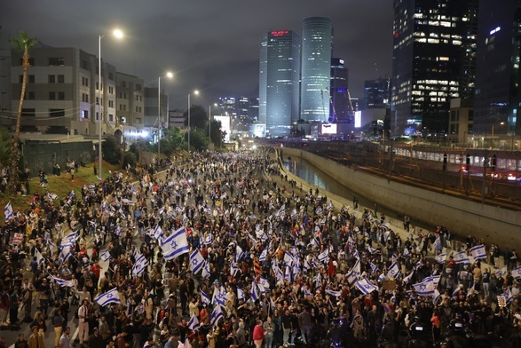 200 tys. osób protestowało w Tel Awiwie przeciwko reformie sądownictwa, 630 tys. w całym kraju