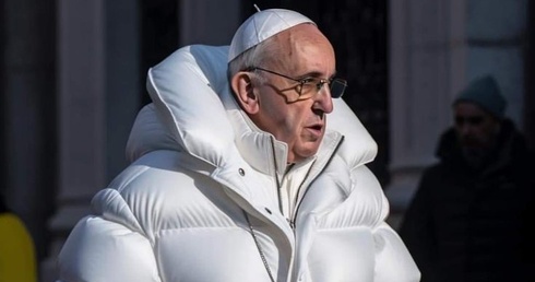 Fałszywe zdjęcie papieża w internecie wywołało zamieszanie