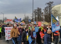 Mikołów. Protest przeciwko budowie Kolei Dużych Prędkości