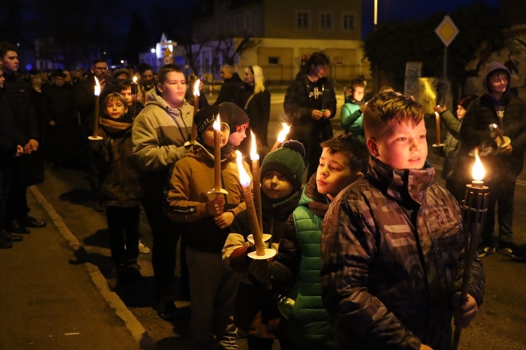 Świdnica. Miejska Droga Krzyżowa pod pomnik św. Jana Pawła II