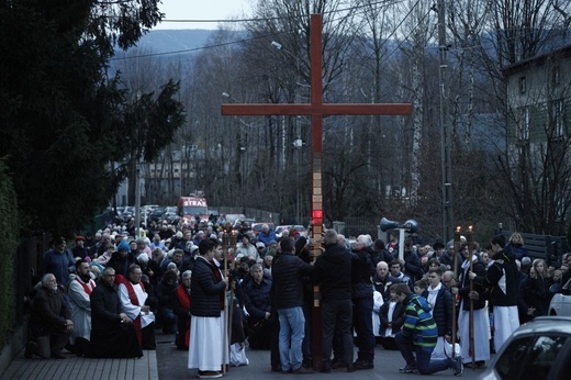 Z Leszczyn na Złote Łany - Miejska Droga Krzyżowa w Bielsku-Białej 2023