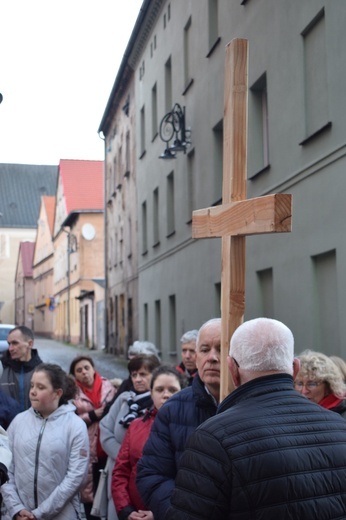 Ząbkowice Śl. Miejska Droga Krzyżowa ze św. Jadwigą i św. Janem Pawłem II 