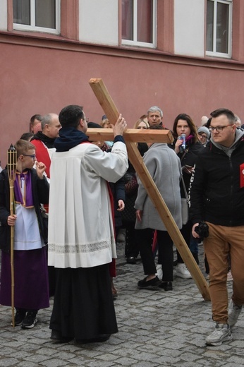 Ząbkowice Śl. Miejska Droga Krzyżowa ze św. Jadwigą i św. Janem Pawłem II 