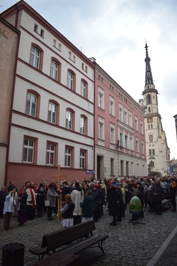 Ząbkowice Śl. Miejska Droga Krzyżowa ze św. Jadwigą i św. Janem Pawłem II 