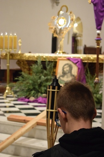 Ząbkowice Śl. Miejska Droga Krzyżowa ze św. Jadwigą i św. Janem Pawłem II 