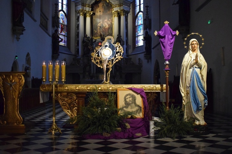 Ząbkowice Śl. Miejska Droga Krzyżowa ze św. Jadwigą i św. Janem Pawłem II 