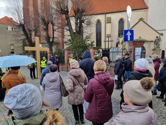 Dzierżoniów. Miejska Droga Krzyżowa z Janem Pawłem II