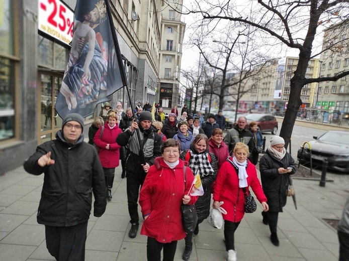 Pilanie na Narodowym Marszu Papieskim 