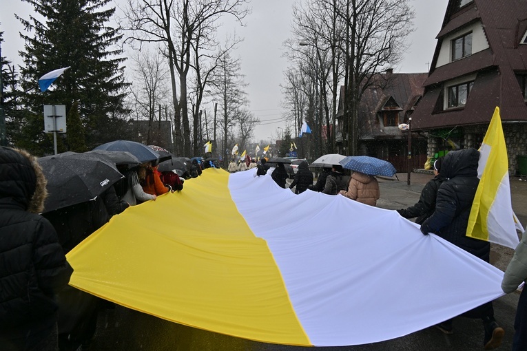 Marsz w obronie Jana Pawła II w Zakopanem
