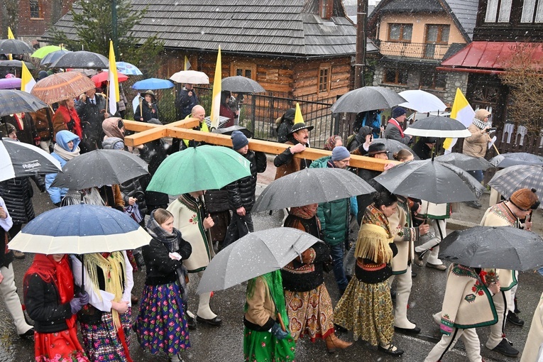 Marsz w obronie Jana Pawła II w Zakopanem