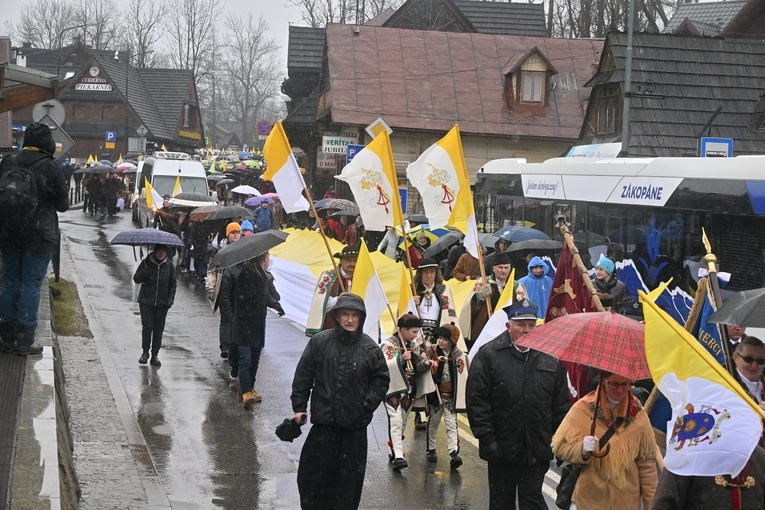 Marsz w obronie Jana Pawła II w Zakopanem