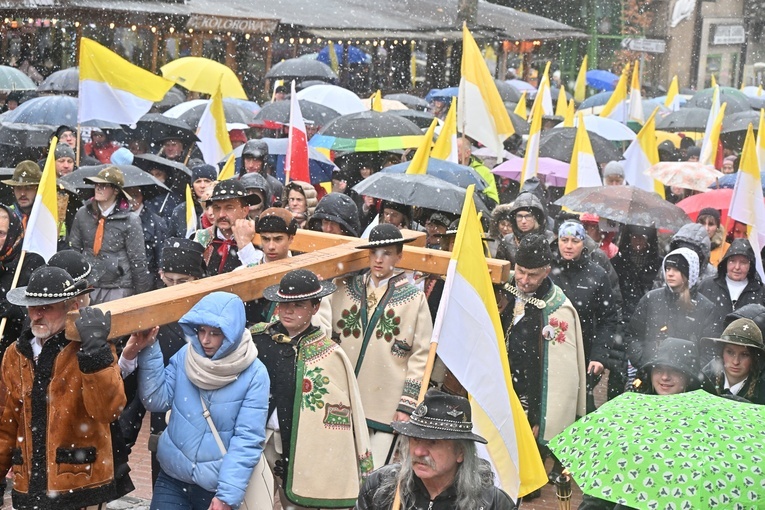 Marsz w obronie Jana Pawła II w Zakopanem