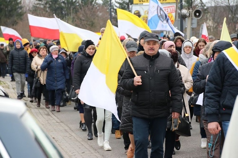 Marsz papieski w Łęcznej