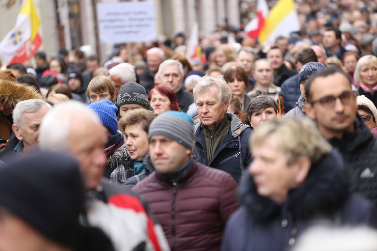 Marsz w obronie dziedzictwa Jana Pawła II