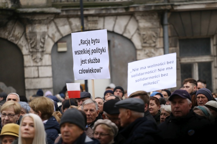 Marsz w obronie dziedzictwa Jana Pawła II