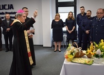 Przedświąteczne spotkanie w Komendzie Powiatowej Policji w Sandomierzu.