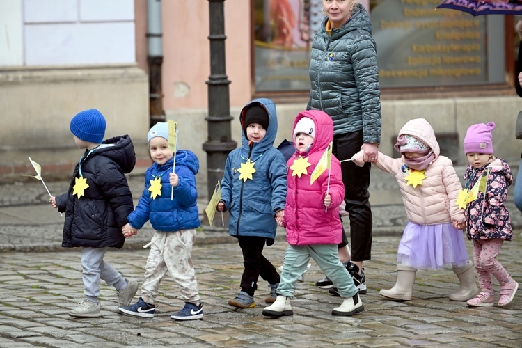 Żółty marsz żonkili z Pola Nadziei przeszedł przez Świdnicę