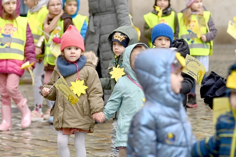 Żółty marsz żonkili z Pola Nadziei przeszedł przez Świdnicę