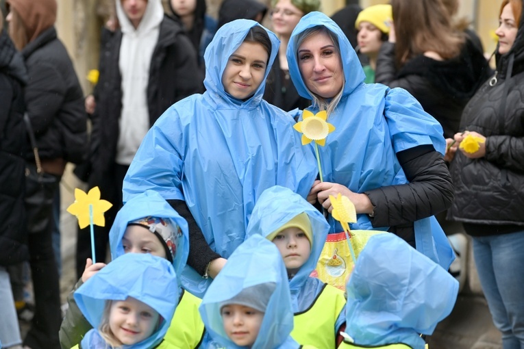 Żółty marsz żonkili z Pola Nadziei przeszedł przez Świdnicę