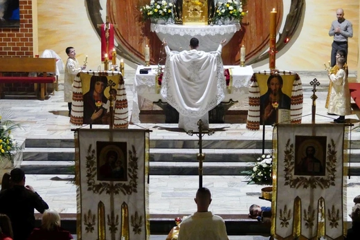 Greckokatolicka liturgia paschalna w Bielsku-Białej-Leszczynach 2023