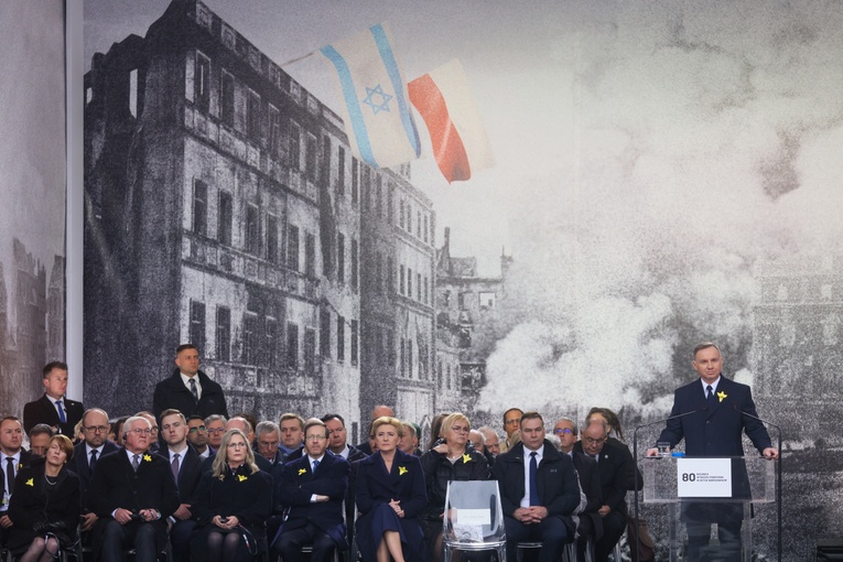 Prezydent Duda: Powstanie w Getcie Warszawskim jest dla mnie symbolem męstwa, determinacji i odwagi