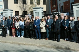 Otwarcie wystawy o Wojciechu Korfantym pod siedzibą lubelskiego IPN.
