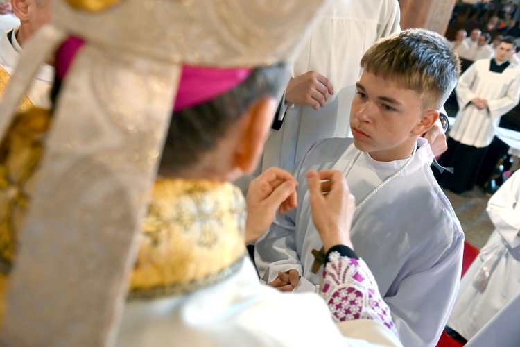 Promocja ceremoniarzy i lektorów w świdnickiej katedrze 