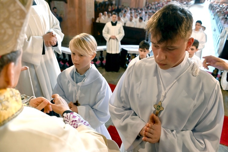 Promocja ceremoniarzy i lektorów w świdnickiej katedrze 