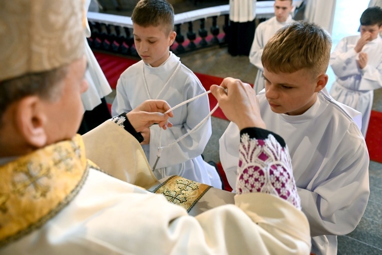 Promocja ceremoniarzy i lektorów w świdnickiej katedrze 