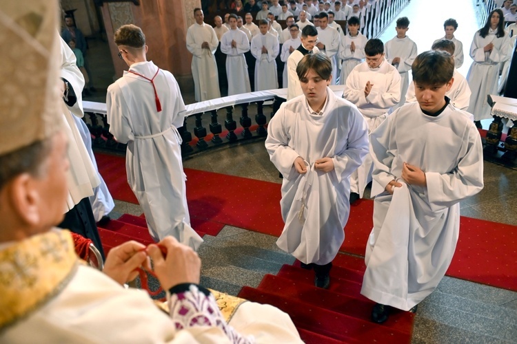 Promocja ceremoniarzy i lektorów w świdnickiej katedrze 