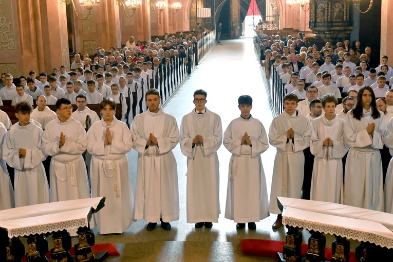 Promocja ceremoniarzy i lektorów w świdnickiej katedrze 