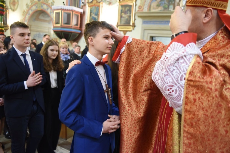 Bierzmowanie w Starym Wiśniczu