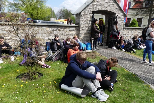Msza św. pielgrzymów łagiewnickich w Hałcnowie - 2023