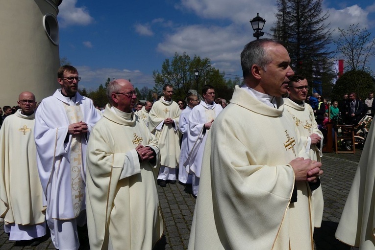 Msza św. pielgrzymów łagiewnickich w Hałcnowie - 2023