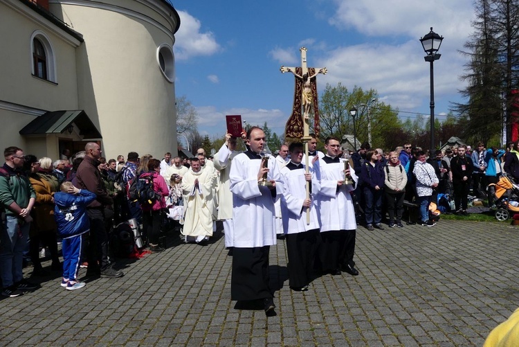 Msza św. pielgrzymów łagiewnickich w Hałcnowie - 2023
