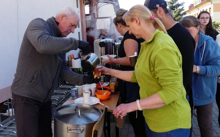 Gościna pielgrzymów w Wieprzu - II dzień w drodze do Łagiewnik