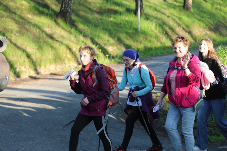 Powitanie grupy św. Matki Teresy na noclegu w Malcu