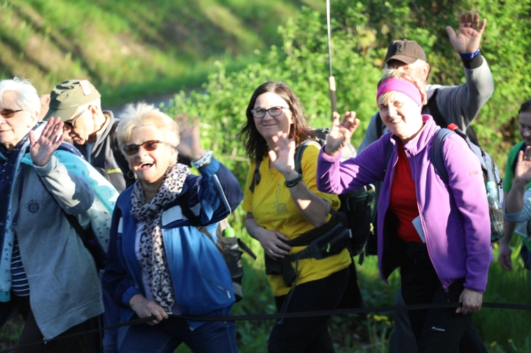 Powitanie grupy św. Matki Teresy na noclegu w Malcu