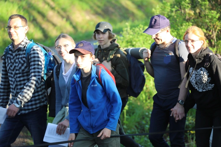 Powitanie grupy św. Matki Teresy na noclegu w Malcu