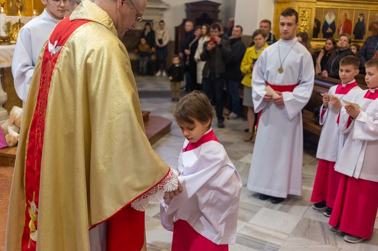 Katedra. Błogosławieństwo nowych ministrantów