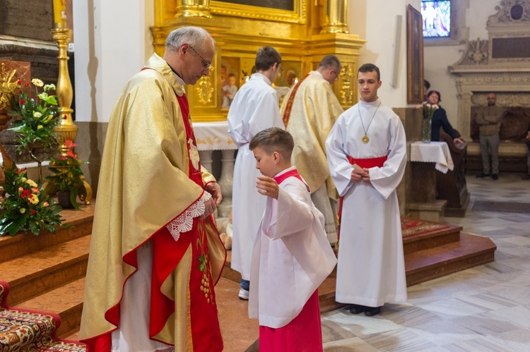 Katedra. Błogosławieństwo nowych ministrantów