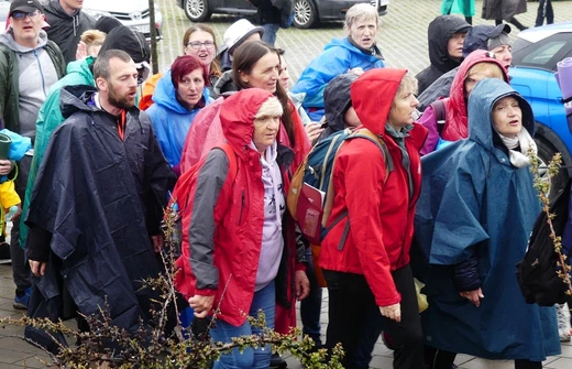 Pielgrzymi łagiewniccy dotarli do celu - w sanktuarium św. Jana Pawła II - 2023