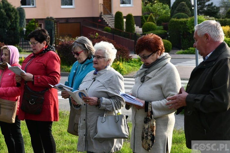 Majowe przy przydrożnym krzyżu