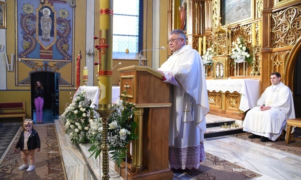 Mszy św. przewodniczył ks. prał. Józef Drabik.